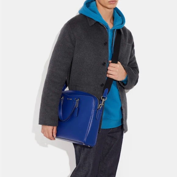 New with Tags Coach Graham Structured Brief C8173 Sport Blue  Below $598 Retail - Picture 4 of 6